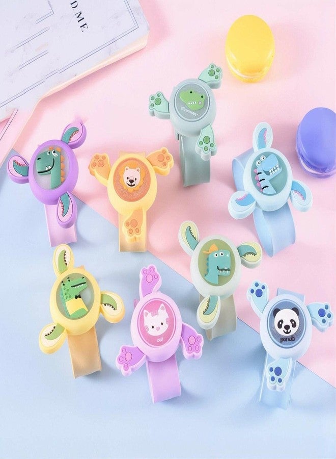 BSP سوار معصم للأطفال من BSP، مناسب للأولاد والبنات، سوار دوار لطيف برسومات كرتونية مع إضاءة LED، هدية رائعة لأعياد الميلاد للأطفال (عبوة من قطعة واحدة). - Image 4